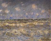 Claude Monet Rough Sea oil painting reproduction